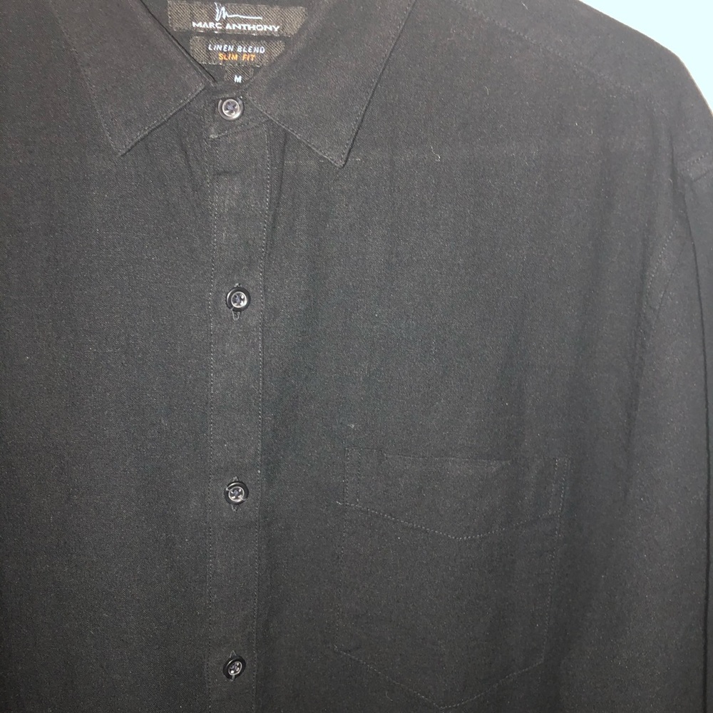 ❌SOLD❌ Marc Anthony Linen Blend Slim Fit shirt - Picture 3 of 5